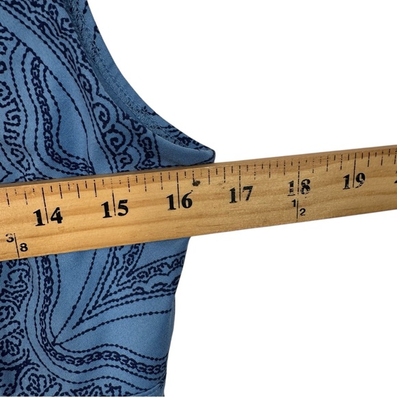 Patagonia Worn Wear Bandha Top Railroad Blue Size L Eco Outdoorcore Travel - Picture 7 of 10